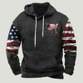 thumbnail image 1 of Aloohaidyvio Mens Comfortable Hoodie Heart Pattern Printed Hooded Pocket Drawstring Sweatshirt, 1 of 4
