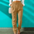 thumbnail image 1 of Aloohaidyvio No Boundaries Pants Plus Size,Fashion Women Summer Casual Loose Pocket Solid Trousers Pants, 1 of 6