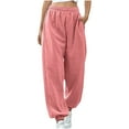 thumbnail image 1 of Aloohaidyvio Pants for Women Sweatpants for Women Plus Size Stretch Cotton Blend Jogger Pants with Pockets Size L, 1 of 5