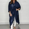 thumbnail image 1 of Aloohaidyvio No Boundaries Plus Size,Ladies Solid Chiffon Long Loose Breathable Cardigan Coat, 1 of 4