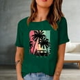 thumbnail image 1 of Aloohaidyvio Tops for Women Fashion Woman Print Round-Neck Short Sleeve T-Shirt Printing Loose Blouse Tops, 1 of 4