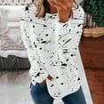 thumbnail image 1 of Aloohaidyvio Tops for Women Fashion Women Print Long Sleeve Comfortable Breathable Round-Neck Shirt Tops, 1 of 6