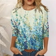 thumbnail image 1 of Aloohaidyvio Tops for Women Womens Long Sleeve Tops Loose Blouse Casual Tee Tunic, 1 of 5