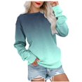 thumbnail image 1 of Aloohaidyvio Tops for Women Womens Long Sleeves Sweatshirt Blouse Round Neck Casual Tops Hoodies, 1 of 5
