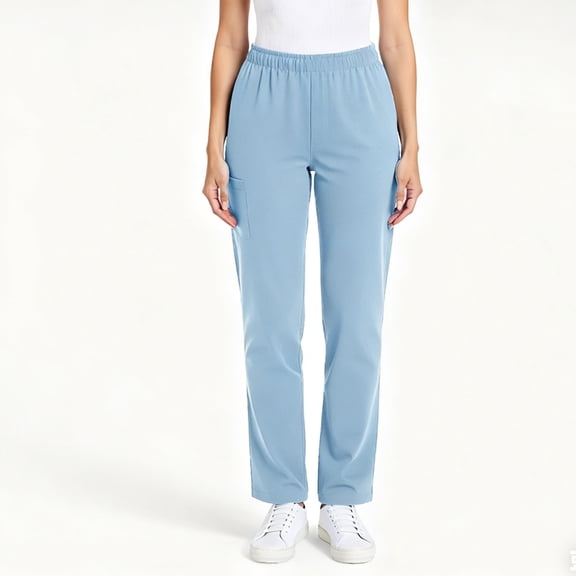 Aloohaidyvio Summer Pants Women High Waist Dress Work Pants with Pockets Straight Leg Business Casual Trousers