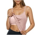thumbnail image 1 of Aloohaidyvio No Boundaries Tank Tops for Women with Built in Bra Adjustable Strap Camisoles Summer Loose Fit Cami Shirt(Pink M), 1 of 7