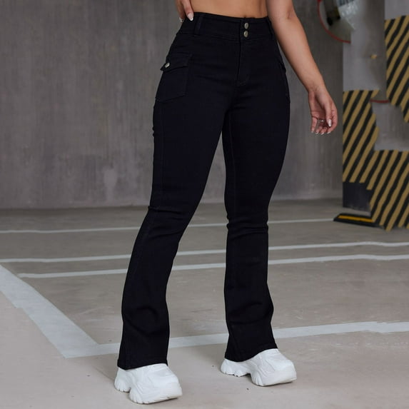 Aloohaidyvio Women's High Waisted Jeans for Women Ripped Skinny Stretch Jeans Distressed Butt Lifting Denim Pants