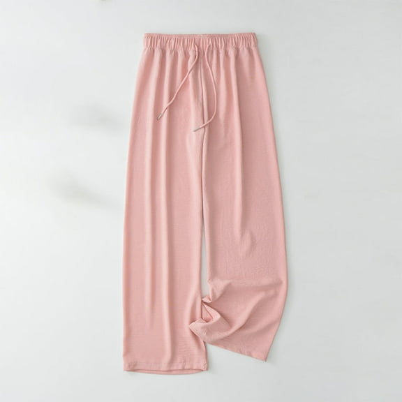 Aloohaidyvio Sweatpants for Women No Boundaries Sport Relaxed Elastic Waist Solid Color Bound Feet Loose Sweatpants