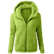 Aloohaidyvio No Boundaries Womens Fuzzy Fleece Jacket Zip Up Oversized Winter Warm Sweatshirt Hoodies