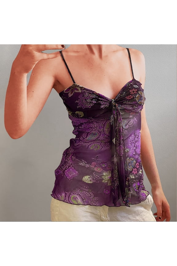 Womens Lace Crop Tank Tops Lace See Through Backless Going Out Tops Sleeveless Cami Shirts