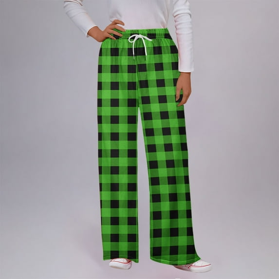 Aloohaidyvio No Boundaries Womens Pajama Pants Cotton Plaid Lounge Fleece Warm Sleepwear Pants PJ Bottoms Casual Pants