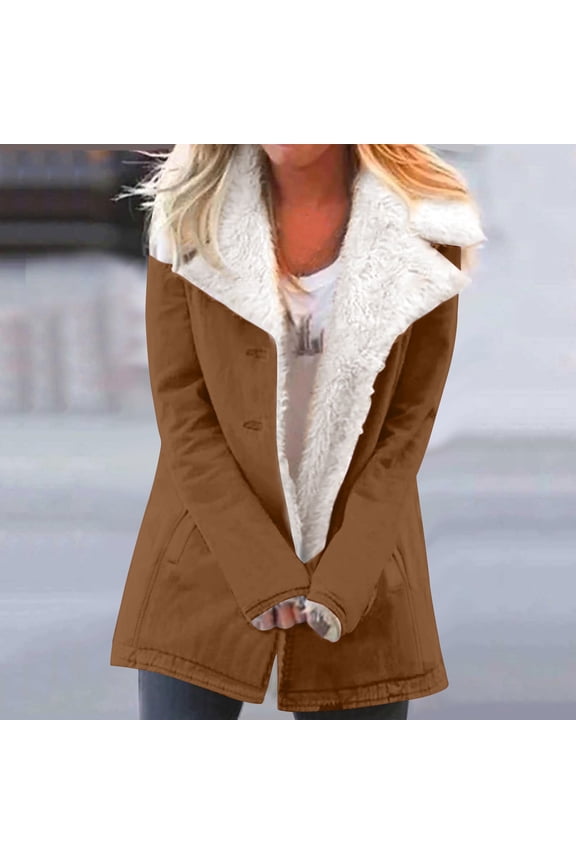 Womens Winter Warm Jean Jacket Stand Collar Wool Liner Sherpa Denim Coats Thicker Outerwear with Pockets