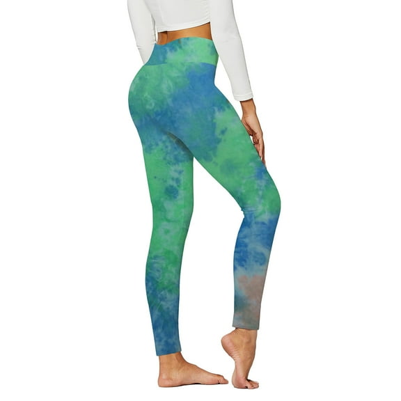 Aloohaidyvio Yoga Pants for Women No Boundaries Women Girls Leggings Skinny Gradient Color Printed High Waist Stretchy Tights Trouser Yoga Pants