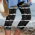 thumbnail image 1 of Aloohaidyvio Yoga Pants for Women Womens Summer Casual Elastic Waist Printed Cropped Pants, 1 of 5