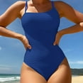 thumbnail image 1 of Aloohaidyvio One Shoulder One Piece Swimsuit for Women Tummy Control Bathing Suits Modest Full Coverage Keyhole Swimwear,Bathing Suits for Women 2024 L, 1 of 3