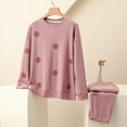 thumbnail image 1 of Aloohaidyvio Pajamas for Women Sets Soft Comfy Fluffy Pajama Fleece Pullover Ribbed Pjs Warm Plush Lounge Sleepwear 2 Piece Sizes 2XL, 1 of 3