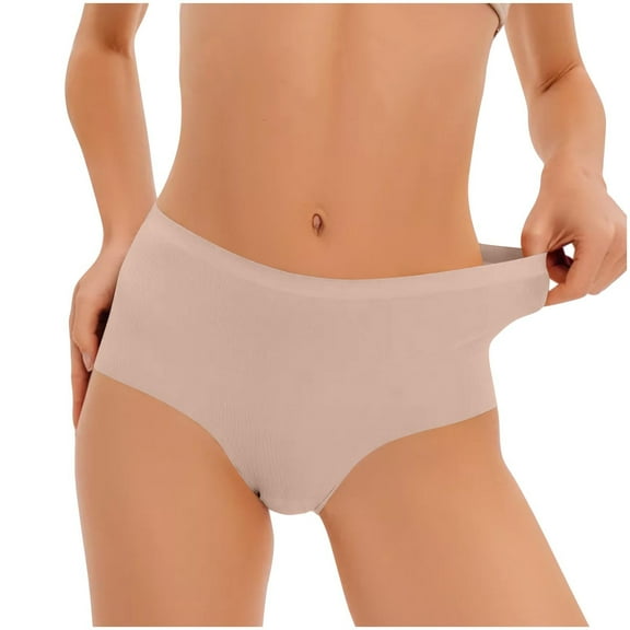 Aloohaidyvio Panties for Women No Boundaries,Womens Bikini Panties Mid Rise Brief Sexy No Show Seamless Cheeky Underwear