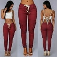 thumbnail image 1 of Aloohaidyvio Pants ,Women Drawstring Casual Elastic Waist Pocket Loose Pants, 1 of 6