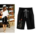 thumbnail image 1 of Aloohaidyvio Pants ,Womens Shorts Pants Summer Printed Casual Loose Pockets Lacing, 1 of 6