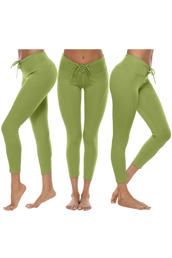 Pants Plus Size,Sexy Womens Yoga Pants Drawstring High Waist Stretch Strethcy Fitness Leggings