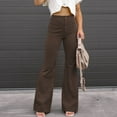 thumbnail image 1 of Aloohaidyvio Black and Friday Deals Pants,Womens Fashion Comfortable Solid Color Pocket Casual Flared Pants, 1 of 6