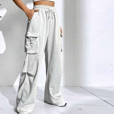 Aloohaidyvio No Boundaries Women's Wide Leg Long Pant Loose Sweatpants High Waist Casual Athletic Pant Workout Joggers Pant