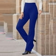 thumbnail image 1 of Aloohaidyvio Pants for Women,Womens Flare Solid Suit Pants Leisure Trousers Bell-Bottoms Solid Color Pants, 1 of 6