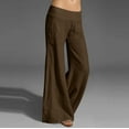 thumbnail image 1 of Aloohaidyvio Pants with Pockets,Womens Casual Full-Length Loose Pants High Waist Trousers Long Straight Wide Leg Pants, 1 of 6