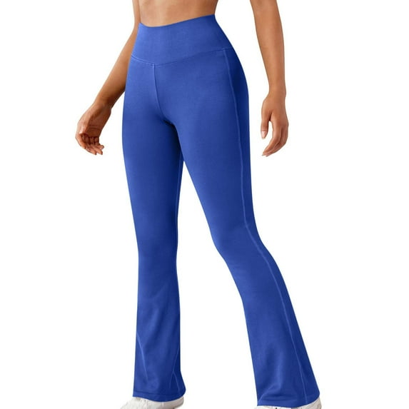Aloohaidyvio Petite Sweatpants for Women,Womens Solid Color Hip Lifting Quick Drying High Waisted Workout Flared Yoga Pants