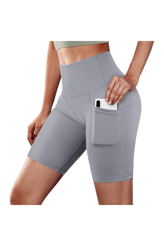 Plus Size Pants,Womens Pants Basic Slip Bike Compression Workout Leggings Yoga Shorts