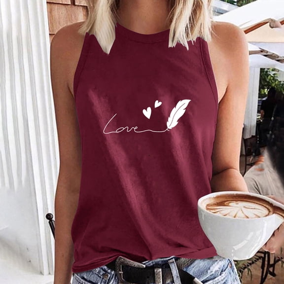 Aloohaidyvio Tank Tops for Women,Womens Tank Tops Summer T Shirts Sleeveless Casual Loose Tunic Blouses tank tops S-2XL