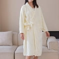 thumbnail image 1 of Aloohaidyvio Plush Robes for Women,Women's Fleece Robe, Soft Warm Plush Bathrobe for Women Fluffy Spa Long Robe, 1 of 6