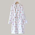 thumbnail image 1 of Aloohaidyvio Plush Robes for Women,Womens Plush Robe, Soft Fluffy Bathrobe for Women Winter Button Warm Loungewear, 1 of 3