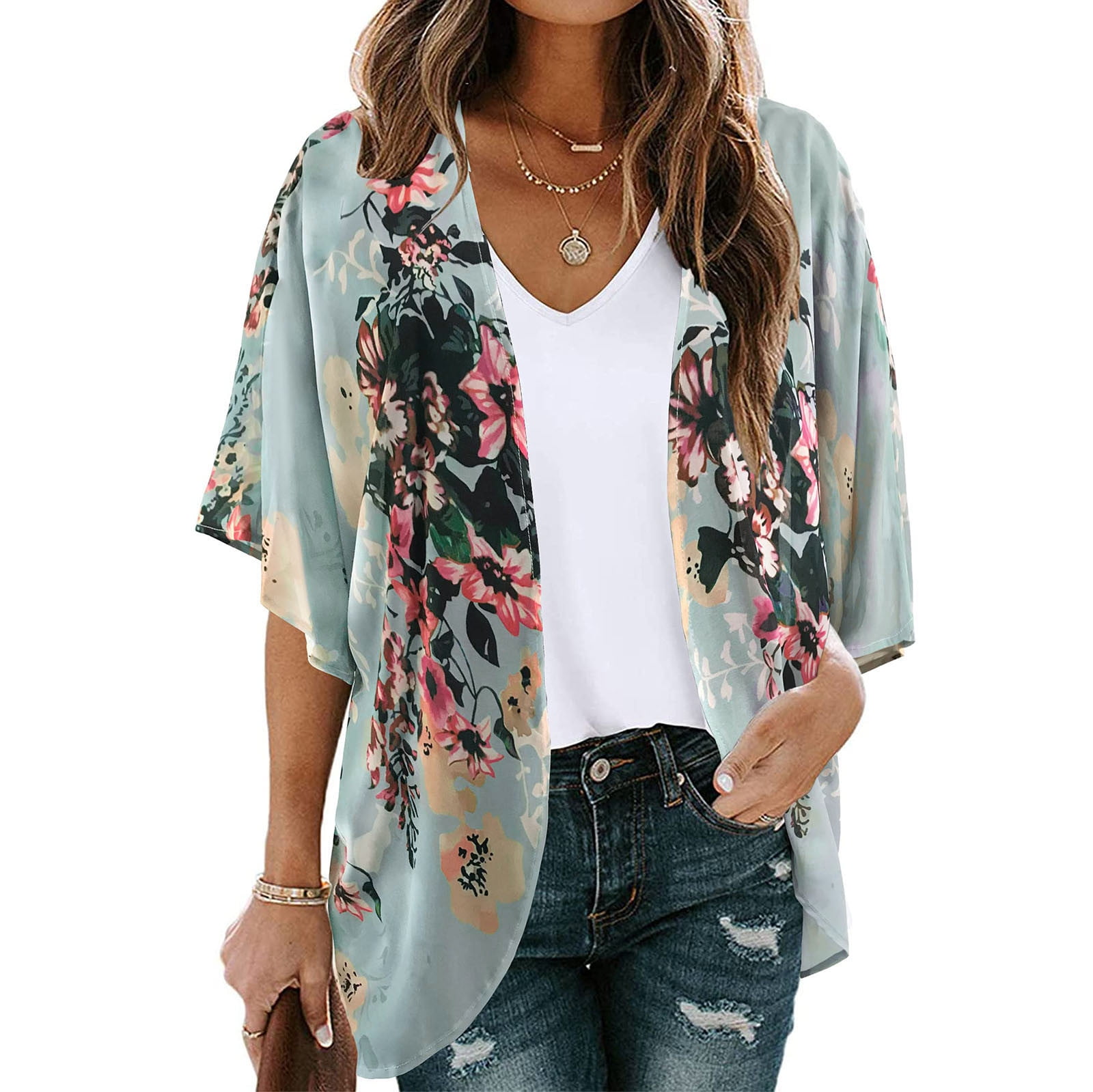 floral sequin top