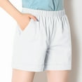thumbnail image 1 of Aloohaidyvio Shorts with Pockets,Womens Solid Color Casual Summer Athletic Shorts Elastic Waistband Pocket Sports Shorts,2024 Shorts Deals, 1 of 4