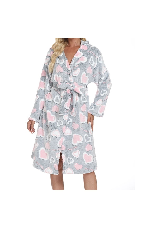 Soft Robes for Women,Fluffy Fuzzy Cozy Warm Bathrobe,Shower Spa House Long Robe