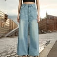 thumbnail image 1 of Aloohaidyvio Stretchy Jeans for Women,Jeans for Women Plus Size Clearance, Wide Leg Pants for Women,Tall Jeans for Women,Boyfriend Jeans for Women,Baggy Jeans for Woman, 1 of 6