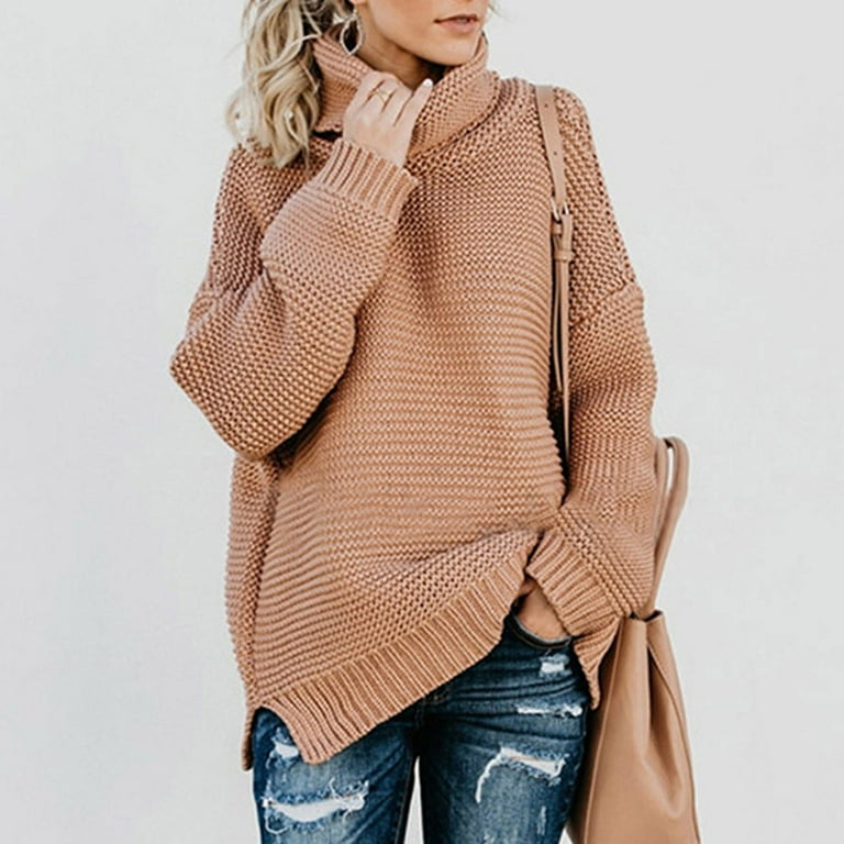 Thick-Line Long-Sleeved High-Neck Sweater Thick-Line Long-Sleeved High-Neck Sweater