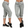 thumbnail image 1 of Aloohaidyvio Sweatpants for Women,Women'S Yoga Drawcord Fashion Capris Casual Cropped Leg Pants, 1 of 3
