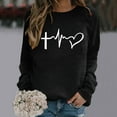 thumbnail image 1 of Aloohaidyvio Sweatshirt, Easter Womens Long Sleeved Round Neck Sports Shirt Tops,Easter Ladies Clothing, 1 of 3