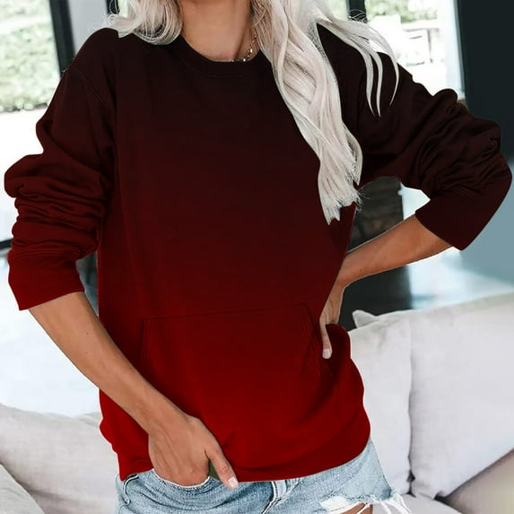 Aloohaidyvio Sweatshirts for Women Loose Fit,Women's Fall Plus Size Tie dye Crewneck Sweatshirt 2024 Winter Long Sleeve Casual Drop Shoulder Pullover Tops
