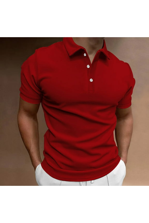 T Shirts for Men Big and Tall,2024 Spring Summer Mens Polo Shirts Quick Dry Short Sleeve Golf T Shirt Performance Moisture Wicking Casual Workout
