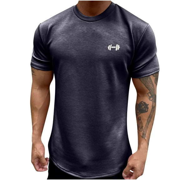 Aloohaidyvio T Shirts for Men Big and Tall,Workout Shirts for Men Short Sleeve Quick Dry Athletic Gym Active T Shirt 2024 Spring Summer Moisture Wicking Tops