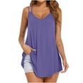 thumbnail image 1 of Aloohaidyvio Tank Tops for Women ,Womens Summer Solid Color Sports Sleeveless Loose Top V-Neck Camisole Tank Top, 1 of 5