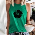 thumbnail image 1 of Aloohaidyvio Tank Tops for Women,Women's Summer Flower Print Basic Tank Tops 2024 Round Neck Soft Casual Loose Sleeveless Shirts, 1 of 4