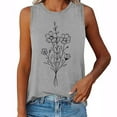 thumbnail image 1 of Aloohaidyvio Tank Tops for Women,Women's Summer Vintage Print Basic Tank Tops 2024 Round Neck Soft Casual Loose Sleeveless Shirts, 1 of 4