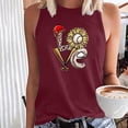 thumbnail image 1 of Aloohaidyvio Tank Tops for Women,Womens Plus Size Baseball Print Tank Tops,Summer Sleeveless Camisole Shirts ,Basic Casual Workout Tees, 1 of 4
