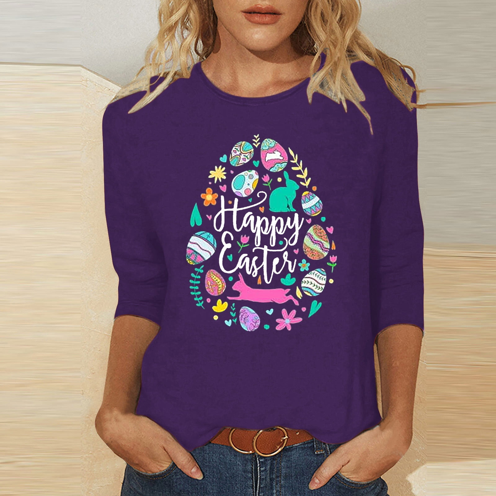 Aloohaidyvio Time and Tru Sweatshirts for Women,Womans Easter Christmas