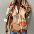 thumbnail image 1 of Aloohaidyvio Tops,Button Down Shirt Women Long Sleeve Blouse Bussiness Casual Lapel Tops, 1 of 5