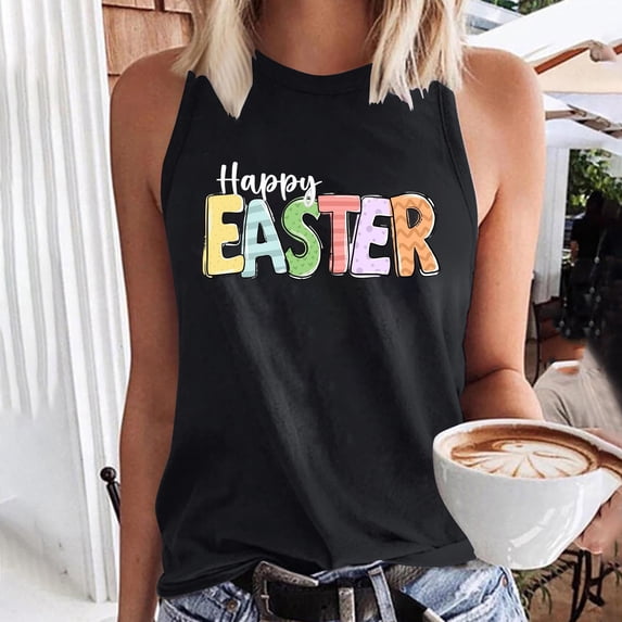 Aloohaidyvio Tops Clearance Sale Womens Vintage Printed Tank Tops Summer T Shirts Sleeveless Casual Loose Tunic Blouses 2024 Tank Tops S-2XL